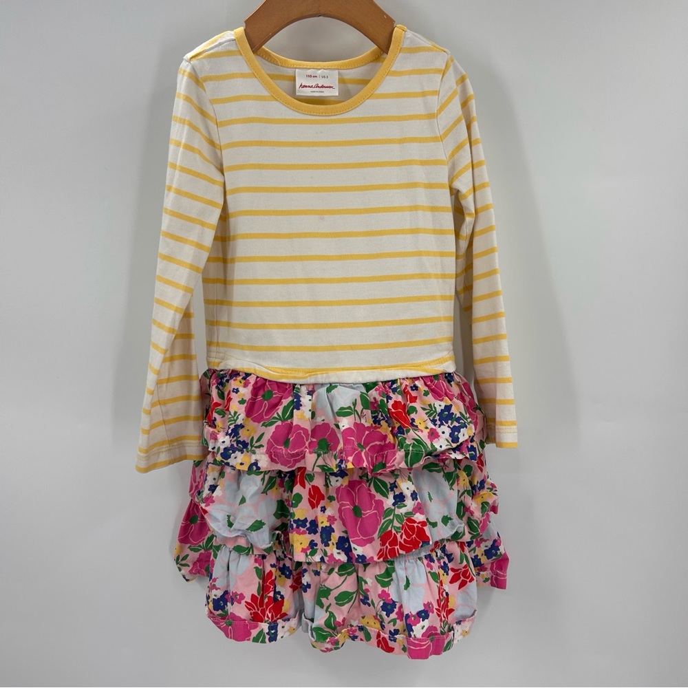 Hanna Andersson Tiered Twirl Dress 110 CM US Size 5